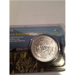 .999 PURE SILVER ONE TROY OZ MEXICO LIBERTAD