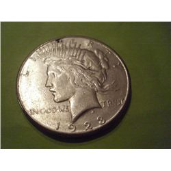 1923-S SILVER PEACE DOLLAR