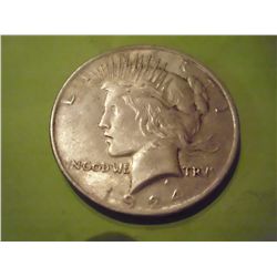 1924 SILVER PEACE DOLLAR