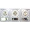 Image 2 : 1959, 60, & 61 WASHINGTON QUARTERS ALL PCGS MS-65
