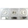 Image 2 : 1951 P,D,S SET OF WASHINGTON QUARTERS ALL PCGS MS-65