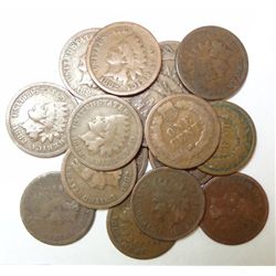 16 1882 INDIAN HEAD CENTS MOST GOOD TO VG