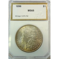 1896 MORGAN DOLLAR PCI MS-65