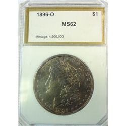 1896-O MORGAN DOLLAR PCI MS-62