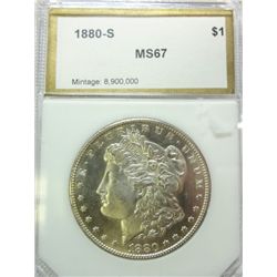 1880-S MORGAN DOLLAR PCI MS-67