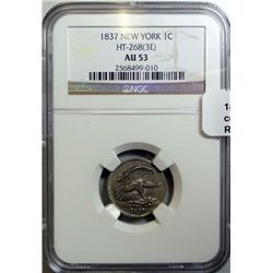 1837 New York  Feuchtwanger cent NGC53