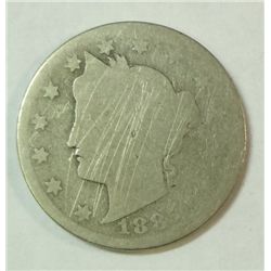 1885  V  nickel nice clear date obv