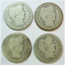 4  1914S Barber quarters  AG3