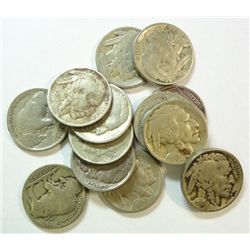 Over 1/2 roll(24) 1918 Buffalo nickels  full date