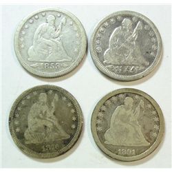 1853A/R-54-76-91 Seated quarter  VG or better