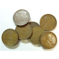 A very interesting lot for the variety specialist: 7 1922D pennys