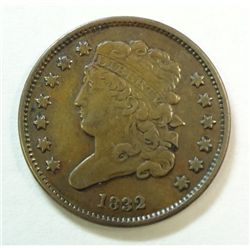 1832 half penny  VF
