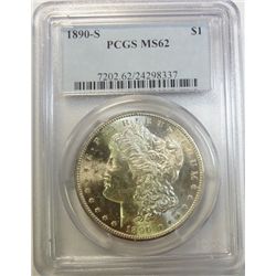 1921-D MORGAN DOLLAR. NGC MS 63