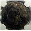 Image 2 : 1860-O SEATED DOLLAR NGC UNC CLEANED A NICE BU COIN THAT WAS CLEANED LONG AGO