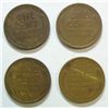 Image 2 : 4 1912D Lincoln pennys  nice VF solid wheat lines