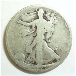 1921D Walker half $ G/VG
