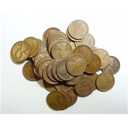 Roll(50)  1914S Lincoln pennys PQ roll G or better