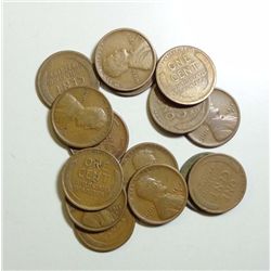 15  1915S Lincoln pennys 11 G/VG-2 F-2 VF