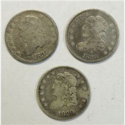 1829-30-31 Bust half dime fine