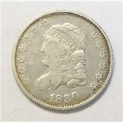 1830 Bust half dime  ALL ORIGINAL  VF