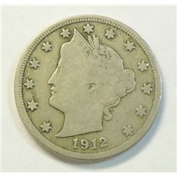 1912S  V nickel  5 1/2 letters Liberty