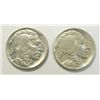 1913 T1 and 1937D Buffalo nickel  MS63
