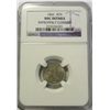 Image 1 : 1866 3 cent nickel  NGC UNC cleaned