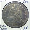 Image 1 : 1871  Seated Liberty $  VF/XF details