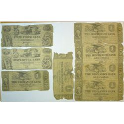 8 lo grade obsolete notes  6 $1 Mechanics Bank  Augusta Georgia