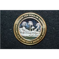 Hard Rock Hotel & Casino Limited Edition Two-Tone $10 Gaming Token, .999 Fine
