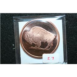 2011 Buffalo Copper Round, .999 Fine Copper 1 Oz.