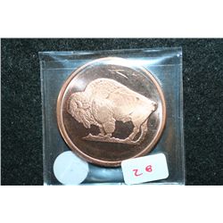 2011 Buffalo Copper Round, .999 Fine Copper 1 Oz.