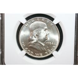 1954-D Ben Franklin Half Dollar, NGC Graded MS65 FBL