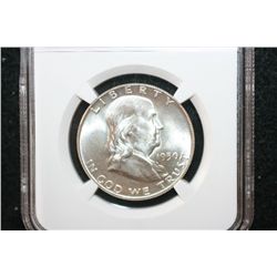 1950 Ben Franklin Half Dollar, NGC Graded MS64 FBL