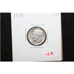 1958 Roosevelt Dime