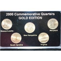 2000-P US State Quarter Mint Proof Set, Gold Edition