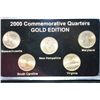 Image 1 : 2000-P US State Quarter Mint Proof Set, Gold Edition
