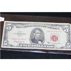 1963 United States Note $5, Red Seal