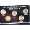 Image 1 : 2003-P US State Quarter Mint Proof Set, Gold Edition