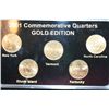 Image 1 : 2001 US State Quarter Mint Proof Set, Gold Edition