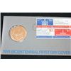 Image 1 : 1974 American Revolution Bicentennial First Day Cover John Adams Commerative Medal W/Postal Stamps