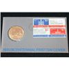Image 1 : 1974 American Revolution Bicentennial First Day Cover John Adams Commerative Medal W/Postal Stamps