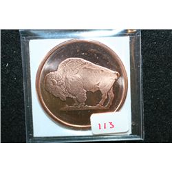2011 Buffalo Copper Round, .999 Fine Copper 1 Oz.