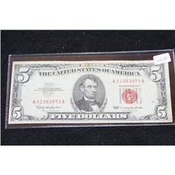 1963 United States Note $5, Red Seal