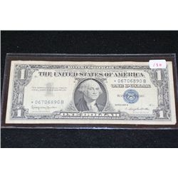 1957-B US Silver Certificate $1, Blue Seal, Star Note