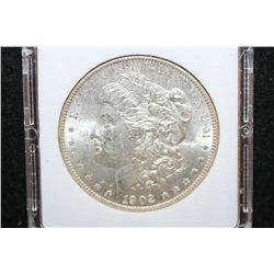 1902-O Silver Morgan $1, MCPCG Graded MS62