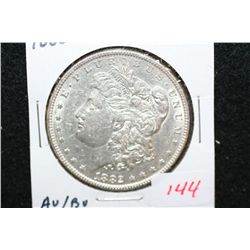 1882 Silver Morgan $1, AU/BU