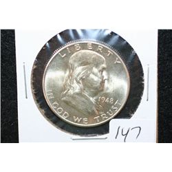 1948-D Ben Franklin Half Dollar