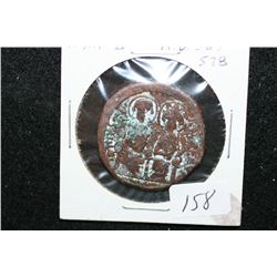 565-578 AD Justin II Ancient Coin