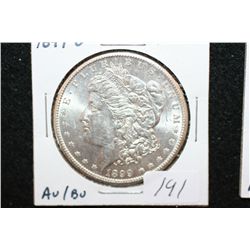 1899-O Silver Morgan $1, AU/BU